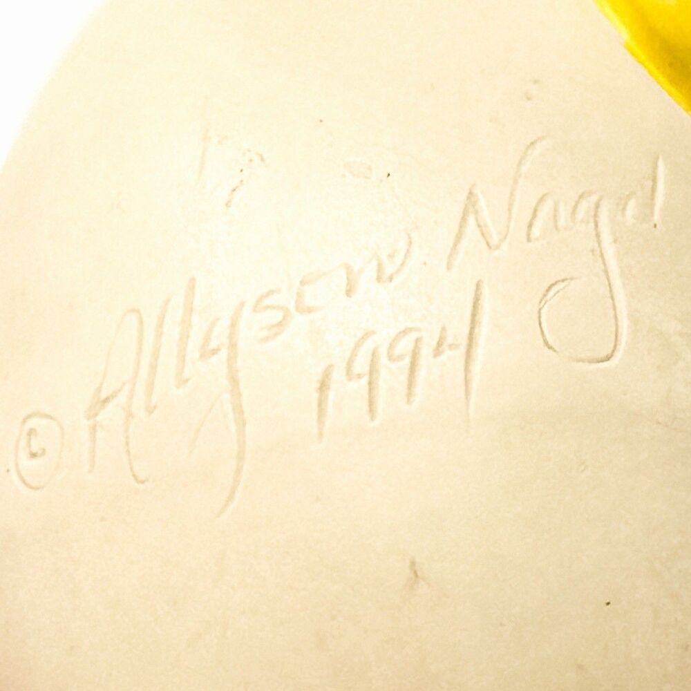 Vintage 1994 Allyson Nagel Birthday Egg Humpty Dumpty Figurine Balloons Gift - Picture 5 of 6